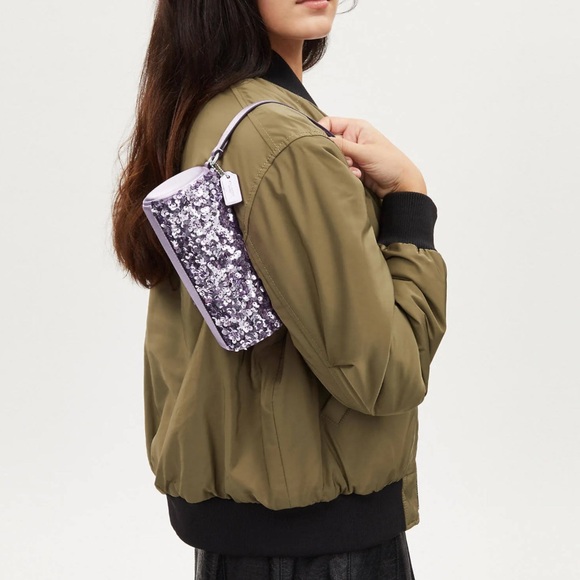 Coach - Nolita Lilac Sequin Barrel Bag NWOT - Picture 2 of 4